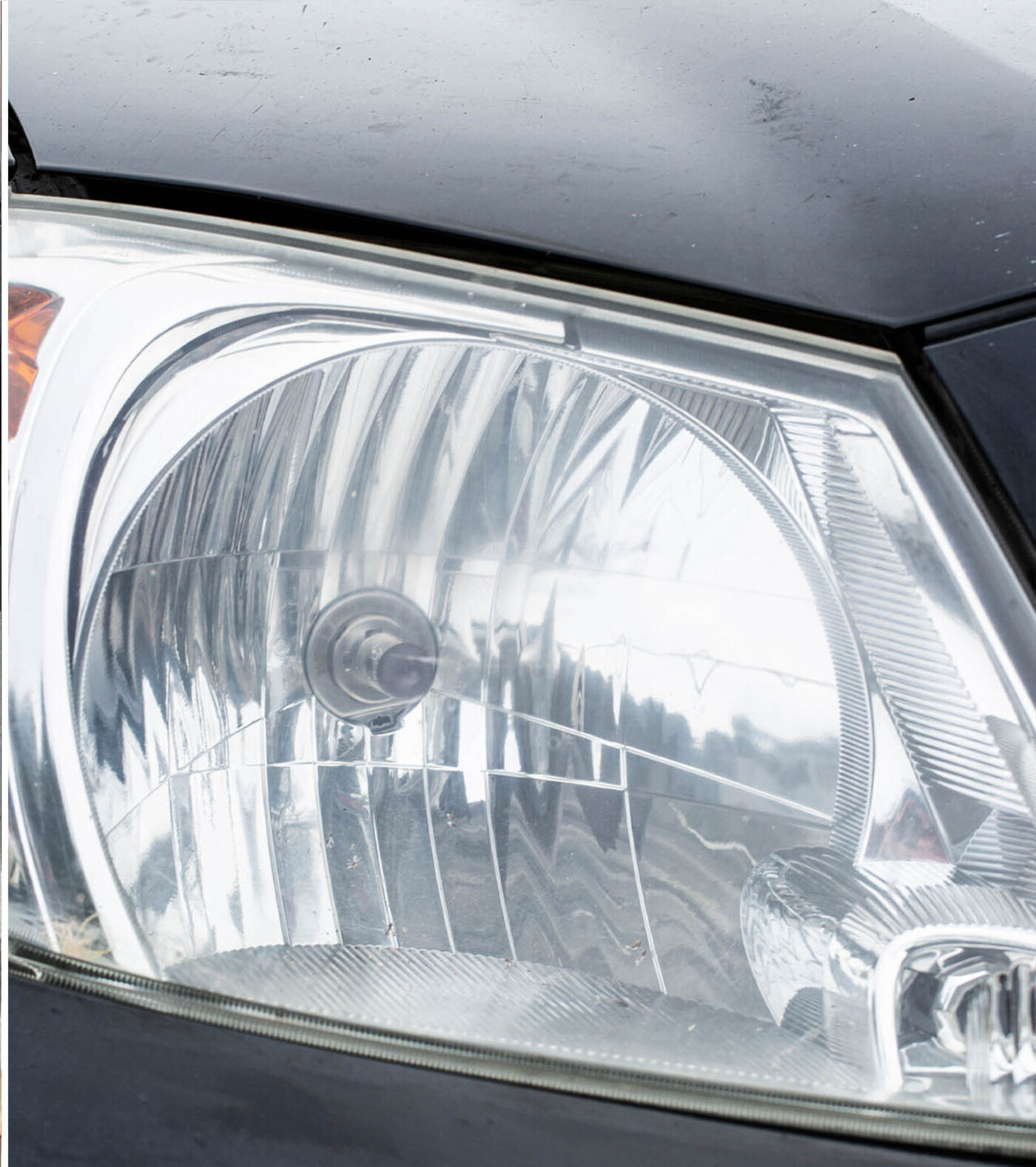 After restoration - clear headlight